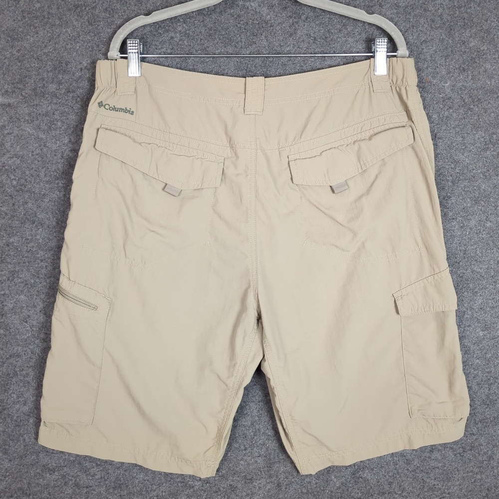 Columbia Cargo Shorts Mens 36 Khaki Tan Omni-Shade Hiking Outdoor - Picture 6 of 12